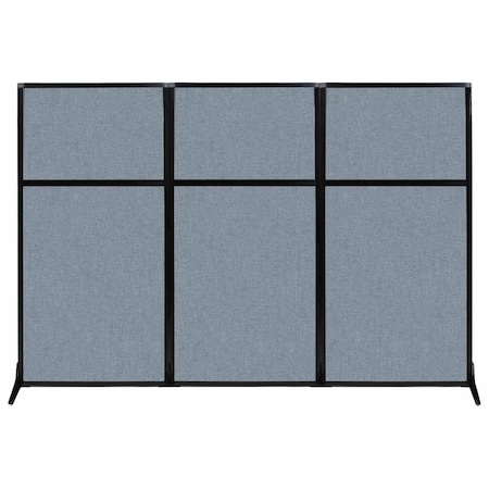 Versare Work Station Screen 99" x 70" Powder Blue Fabric 1841304